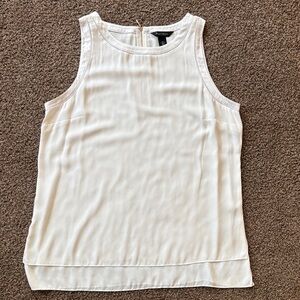 NWOT White House Black Market Cream Elegant Sleeveless Tank Top, never worn!